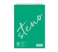 Bloc de bureau Sténo reliure intégrale en-tête A5 90 feuilles uni 70 g - Vert clair