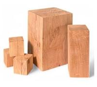 Bloc de chêne 15x15x50cm bloc de chêne massif huilé décoration en bois tabouret cube de chêne