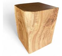Bloc de chêne 30x30x70cm bloc de chêne massif huilé décoration en bois tabouret cube de chêne