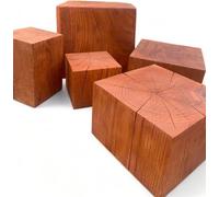 Bloc de chêne 35x35x70cm peinture huilée tick bloc de chêne massif décoration bois tabouret cube de chêne
