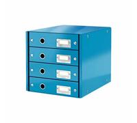 Bloc de classement 4 tiroirs Click & Store Wow - Bleu