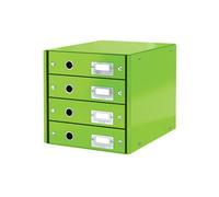 Leitz Bloc de classement Click & Store WOW 4 tiroirs Vert