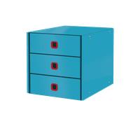 Bloc de classement en Carton robuste avec 3 tiroirs - Bleu
