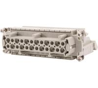 Bloc de connexion HARTING Han 24E, insert de douille (F), "gauche", raccordement par vis, 24 pôles + PE, 500V, 16A - 1 pièce