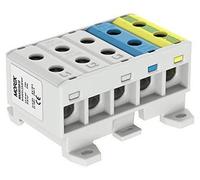 Bloc de connexion pour conducteurs en aluminium/cuivre, 5 pôles, 1000 V AC/DC