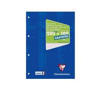 Bloc de cours de 300 pages Blanc