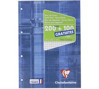 Bloc de cours de 300 pages Clairefontaine Petits carreaux