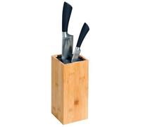 Bloc De Couteaux - Kesper - Support En Bambou - Beige - 10x10x23 Cm - Style Classique