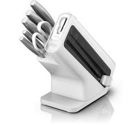 Bloc de couteaux Ninja Foodi StaySharp K62006EUWH, 6 pièces avec affûteur intégré, acier inoxydable, Blanc