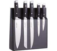 Pradel Jean Dubost 18509 Bloc de Cuisine Aimanté Massif 5 Couteaux Ventoux Acier Nylon Noir