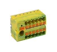 PHOE 1091671 - Bloc de distribution PTFIX, 12 x 2,5, vert-jaune
