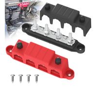 Bloc de distribution de courant 250 A, 12 V, barre omnibus, 4 pôles, connecteur M8