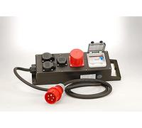 Bloc de distribution Ehmann PROFI avec interrupteur RCD, fabriqué en Allemagne, 4 sorties (1 x CEE 16 A, / 3 x 230 V~), câble d'alimentation 2 m H07RN-F 5G 2,5 mm², IP54, K2, BGI-GUV-I608