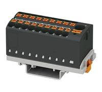 Bloc de distribution - PHOENIX CONTACT - PTFIX 6-18X2,5-NS35 BK - 28.6 mm - 500 V - 24 A