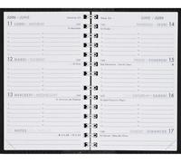 Bloc de feuilles de calendrier hebdomadaire, format 8x13 cm, pour les mois de janvier à décembre 2020