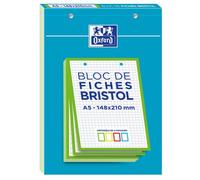 Bloc Bristol Vert 2.0 - Format A5 - 30 Pages - Petits Carreaux