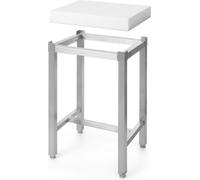Bloc de hachage en polyéthylène avec châssis En polyéthylène PE500 Châssis en acier inoxydable, renforcé par des entretoises 400x500x(H)80+750 mm