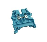 Bloc de jonction 2,5mm² - Borne ER2,5 Bleue - 20A Max - Connexion à vis section max 4mm² - Montage sur rail DIN