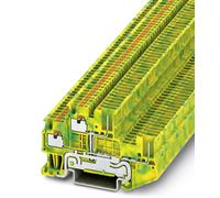 Bloc de jonction à 2 étages pour conducteur protection Phoenix Contact PTTB 1,5/S/2P-PE 3212455 vert, jaune 50 pc(s)