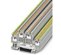 Bloc de jonction à 2 étages pour conducteur protection Phoenix Contact PTTB 1,5/S-PE/L 3208553 gris 50 pc(s)