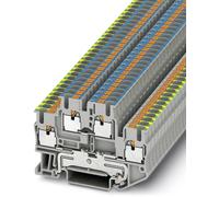 Bloc de jonction à 2 étages pour conducteur protection Phoenix Contact PTTB 1,5/S-PE/N 3208566 gris 50 pc(s)