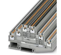 Bloc de jonction à plusieurs étages Phoenix Contact PT 1,5/S-3PV 3213742 gris 50 pc(s)