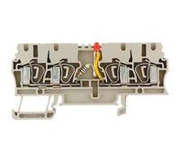 Bloc de jonction double étage avec LED Weidmüller ZDU 2.5/2X2AN/LD+ 1692590000 beige foncé 20 pc(s)