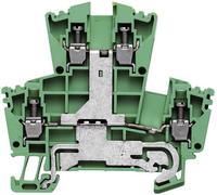 Bloc de jonction double étage Weidmüller WDK 2.5PE 1036300000-1 vert-jaune 1 pc(s)