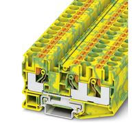 Bloc de jonction pour conducteur de protection Phoenix Contact PT 10-TWIN-PE 3208745 vert, jaune 50 pc(s)