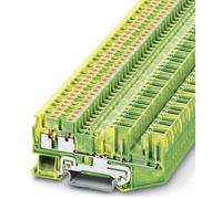 Bloc de jonction pour conducteur de protection Phoenix Contact PT 2,5-QUATTRO/2P-PE 3209688 vert, jaune 50 pc(s)