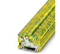 Bloc de jonction pour conducteur de protection Phoenix Contact PTS 1,5/S-TWIN/1P-PE 3214725 vert, jaune 50 pc(s)
