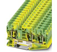 Bloc de jonction pour conducteur de protection Phoenix Contact ST 10-TWIN-PE 3035302 vert, jaune 25 pc(s)