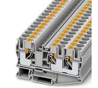 Bloc de jonction simple Phoenix Contact PT 10-TWIN 3208746 gris 50 pc(s)