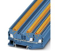 Bloc de jonction simple Phoenix Contact QTC 2,5-TWIN BU 3206461 bleu 50 pc(s)