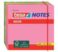 Bloc de notes adhésives, couleurs néon, 75 x 75 mm