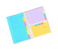 Bloc de Notes Autocollantes Colorées en Papier, Pages repositionnables | Adhésif Amovible sans Résidu, Repérage Coloré pour Réunions, Bureau, Manuels Scolaires, Enseignants et Employés