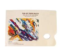 Bloc de Papier Jetable pour Palette, Palette de Mélange A3 pour Peinture à l'huile, Acrylique et Gouache, Feuilles de Palette Pelables