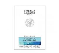 Bloc De Papier Pour Aquarelle - A4 - 12 Feuilles - 200g - Lefranc Bourgeois