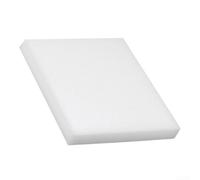 Bloc de ponçage double face grain 100, feuille abrasive flexible pour nettoyage de joints de bois et métal, papier abrasif blanc ergonomique pour polissage et élimination de la rouille (A)