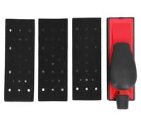 Bloc de ponçage manuel avec aspiration des poussières, 4 supports, ABS, 192x56 mm