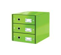 Bloc de Rangement pour Bureau 3 tiroirs A4 Wow - Vert
