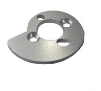 Bloc de réglage de tendeur de tronçonneuse électrique pour tronçonneuses de 20,3 cm, 25,4 cm, 30,5 cm, 40,6 cm - Outil de serrage de chaîne en alliage pour un entretien précis de coupe argenté (A)