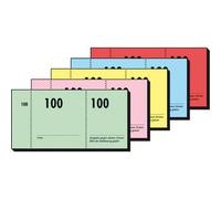 Bloc de tickets numérotés 1-100, 105 x 50 mm,