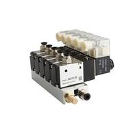 Bloc de vannes électromagnétiques normalement fermées 3V110-06-NC avec collecteur de base for silencieux, alimentation CC/CA 110 V/220 V, 3 ports(Ac220v 8 in 8 Out)