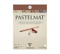Bloc Dessin Pastelmat N°7 - 30x40cm - 12 Feuilles 4 Teintes - Clairefontaine