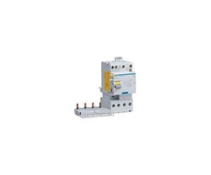 bloc différentiel - 2 sorties - 3 pôles + neutre - 25a - 30 ma - type ac - hager bdc825