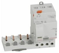 Bloc différentiel adaptable à vis DX³ pour disjoncteur 1 module par pôle 300mA 4P 400V type AC 63A 300mA - LEGRAND - 410512