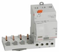 Bloc différentiel adaptable à vis DX³ pour disjoncteur 1 module par pôle 4P 400V type AC 63A 30mA - LEGRAND - 410500