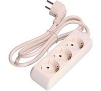 Bloc EDM - 3 prises Schuko - 16A - 3m - 41033 Blanc G