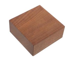 Bloc en Bois de Noyer Noir Massif Carré pour Graveurs et Sculpteurs | Ébauche Brute de 1,8 Pouce, Grain Net, Atelier Maison, Maintien Solide pour Assemblage et Vis